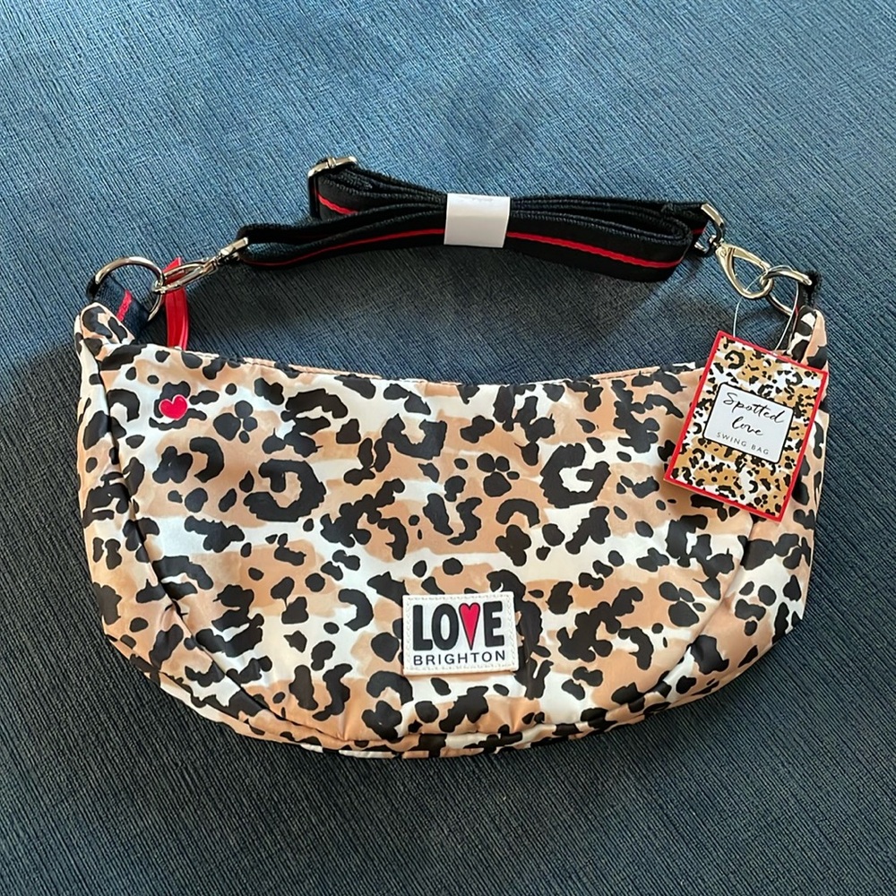 Brighton Leopard Print Crossbody Bag